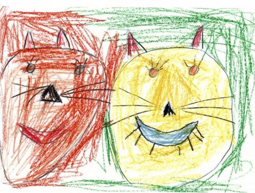 Два друга Игнатова Кира 6 лет